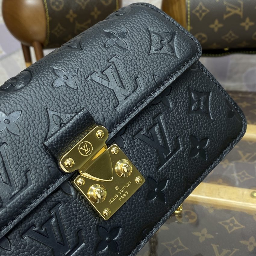 Replica Louis Vuitton Wallet On Chain Metis Black - realistic designer-inspired fake bag