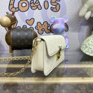 Replica Louis Vuitton Wallet On Chain Metis White - top-tier luxury replica shoulder bag