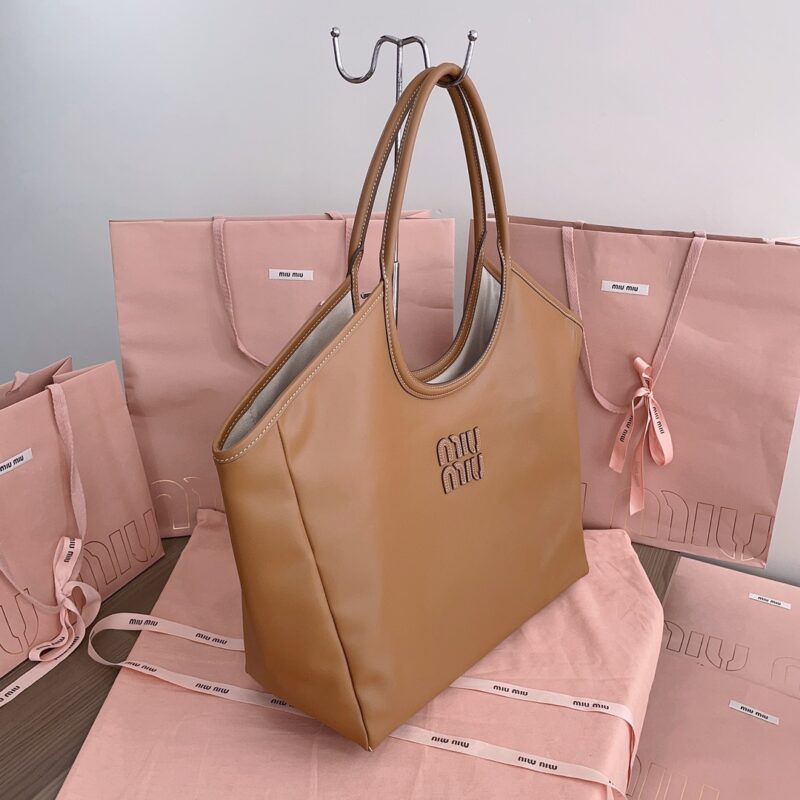 Replica Miu Miu Ivy Tote Brown - high-accuracy replica luxury purse