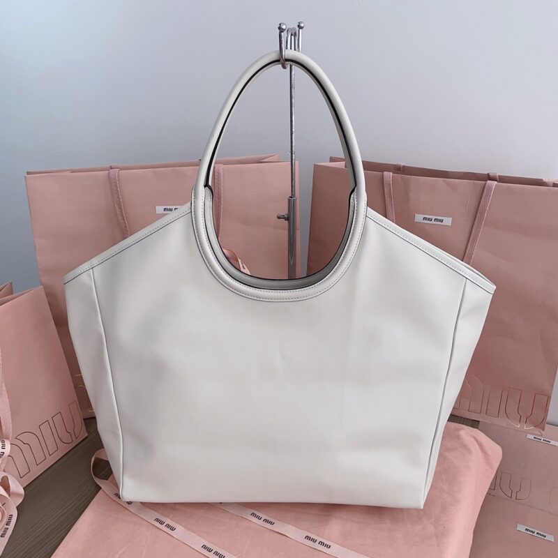 Replica Miu Miu Ivy Tote White - high-end fake designer purse