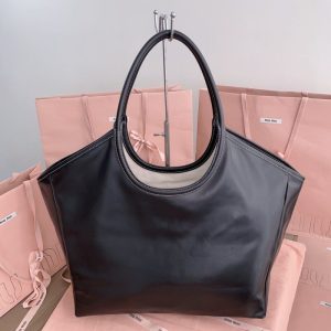 Replica Miu Miu Ivy Tote Black - ultra-realistic fake designer tote