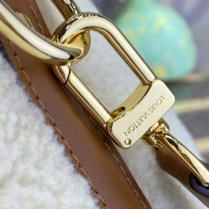 Replica Louis Vuitton Speedy Bandouliere 25 White Wool - 1:1 designer replica handbag