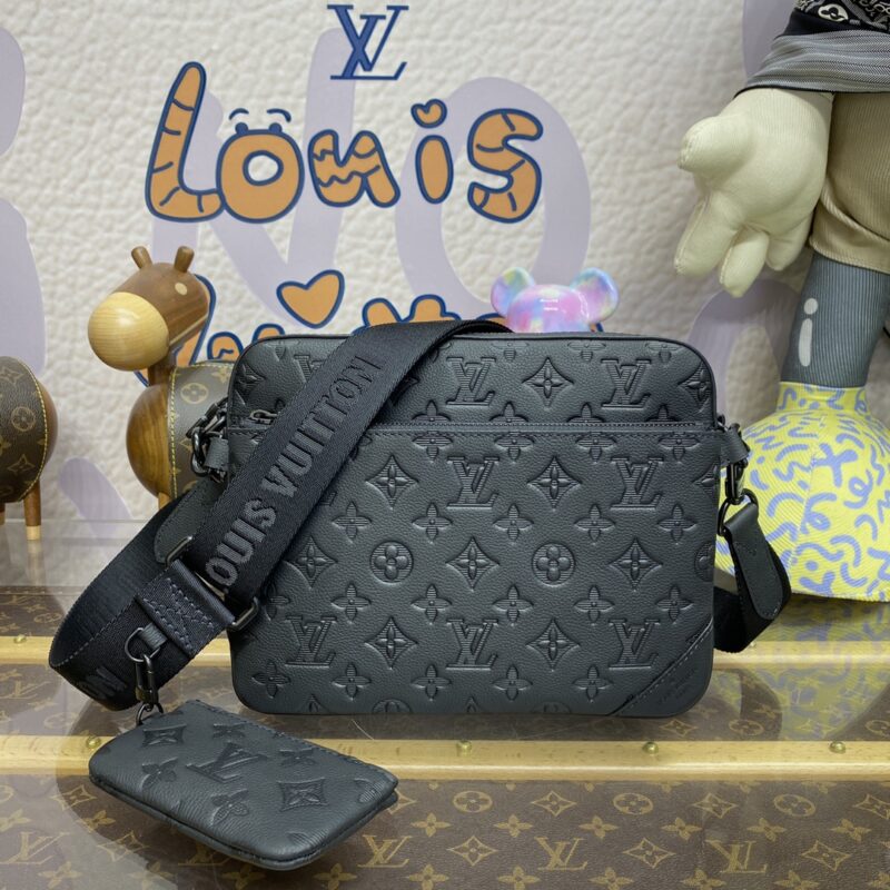 Replica Louis Vuitton Trio Messenger Full Black - best quality luxury bag dupe