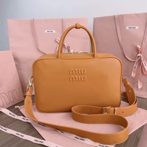 Replica Miu Miu Arcadie Light Brown - near-authentic luxury replica handbag