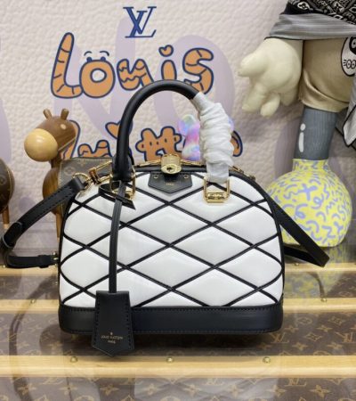 Replica Louis Vuitton Alma BB White - best quality luxury bag dupe