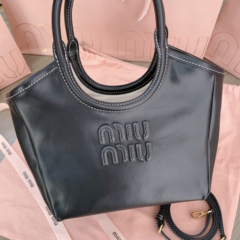 Replica Miu Miu Ivy Small Tote Black - elite superclone designer purse