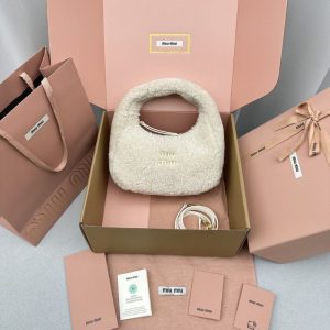 Replica Miu Miu Wander White Wool - best-selling designer handbag dupe