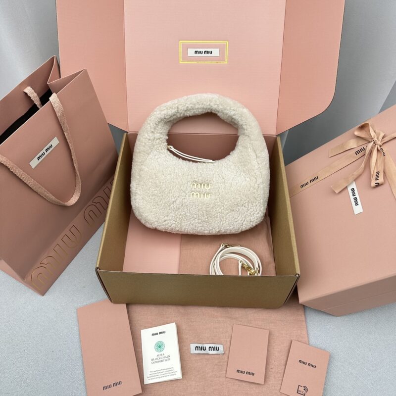 Replica Miu Miu Wander White Wool - best-selling designer handbag dupe