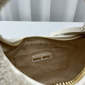 Replica Miu Miu Wander White Wool - premium 1:1 fake handbag model