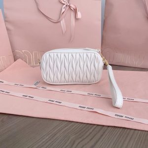 Replica Miu Miu Clutch White - high-accuracy replica luxury purse