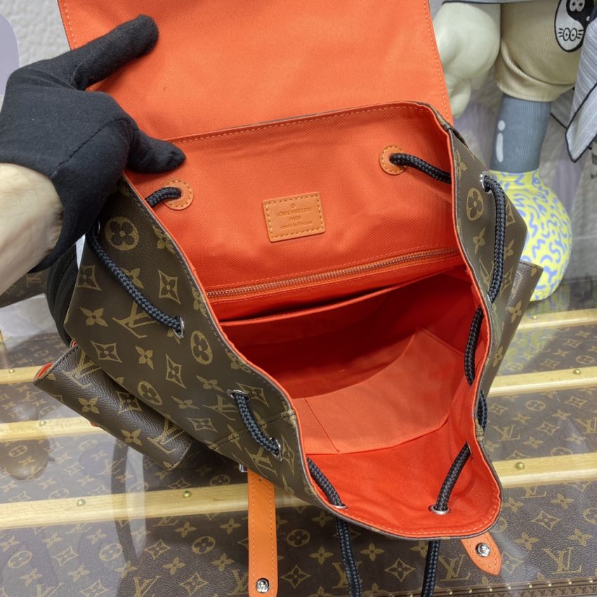 Replica Louis Vuitton Christopher Backpack Orange - high-end fake designer purse