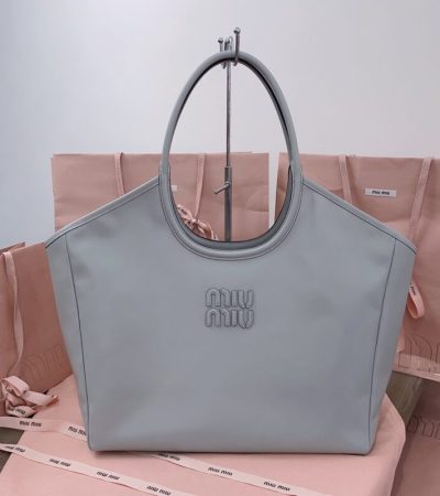 Replica Miu Miu Ivy Tote Grey - high-accuracy replica luxury purse