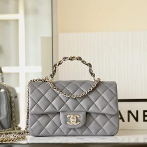 Replica CHANEL CF 20 cm Handle Beige - top-tier luxury replica shoulder bag