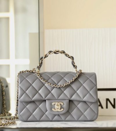 Replica CHANEL CF 20 cm Handle Beige - top-tier luxury replica shoulder bag
