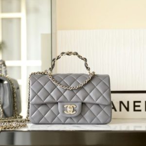 Replica CHANEL CF 20 cm Handle Beige - top-rated replica designer bag