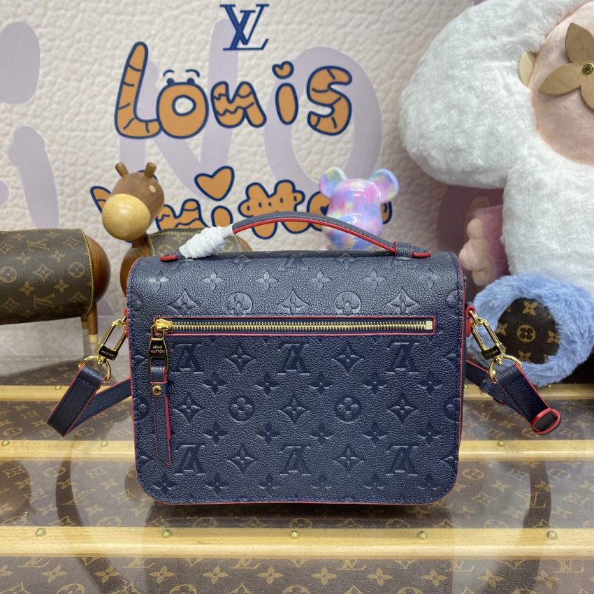 Replica Louis Vuitton Pochette Metis Dark Blue - high-quality designer bag clone