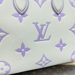 Replica LV OnTheGo White Purple - high-accuracy replica luxury purse