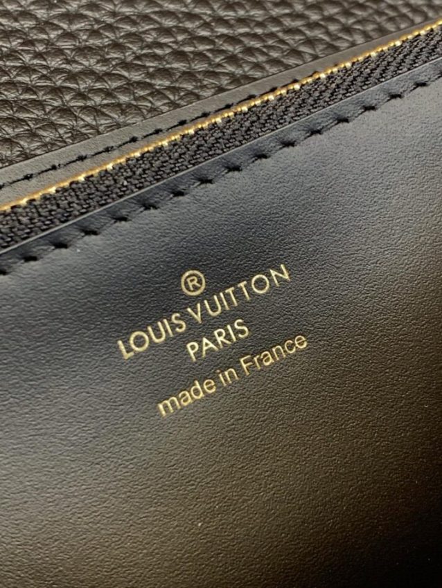 Replica Louis Vuitton Capucines Long Black - high-end fake designer purse
