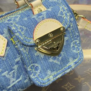Replica Louis Vuitton Speedy Nano Denim New - premium-grade designer purse dupe