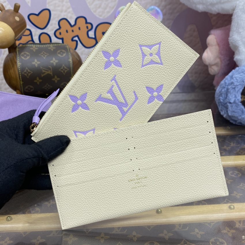 Replica Louis Vuitton Felicie Pochette White Purple - premium 1:1 fake handbag model