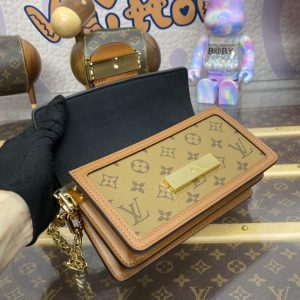 Replica Louis Vuitton Dauphine East West Brown - elite superclone designer purse