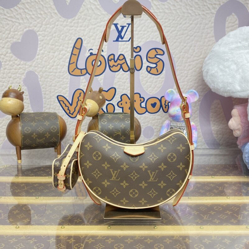 Replica Louis Vuitton Croissant Brown - best quality luxury bag dupe