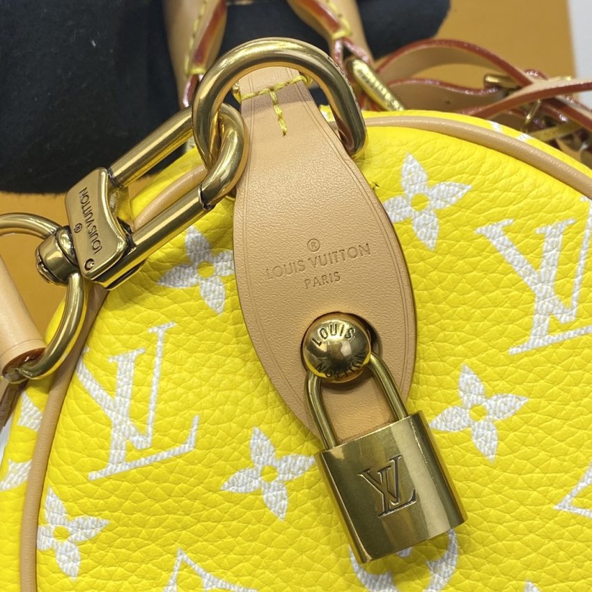 Replica Louis Vuitton Speedy P9 Bandouliere 25 Yellow - 1:1 designer replica handbag