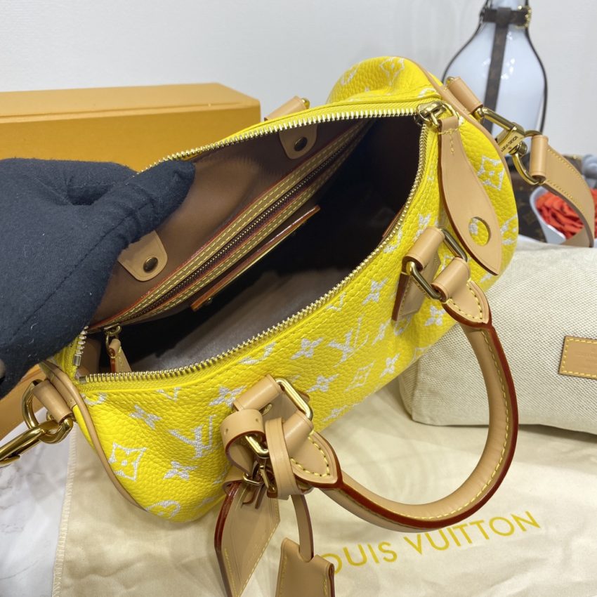 Replica Louis Vuitton Speedy P9 Bandouliere 25 Yellow - authentic-look luxury purse replica