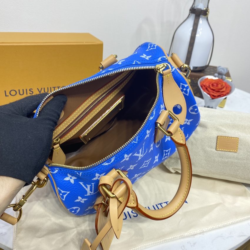 Replica Louis Vuitton Speedy P9 Bandouliere 25 Blue - authentic-look luxury purse replica
