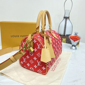 Replica Louis Vuitton Speedy P9 Bandouliere 25 Red - premium 1:1 fake handbag model
