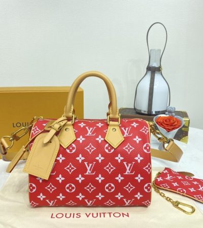 Replica Louis Vuitton Speedy P9 Bandouliere 25 Red - top-tier luxury replica shoulder bag