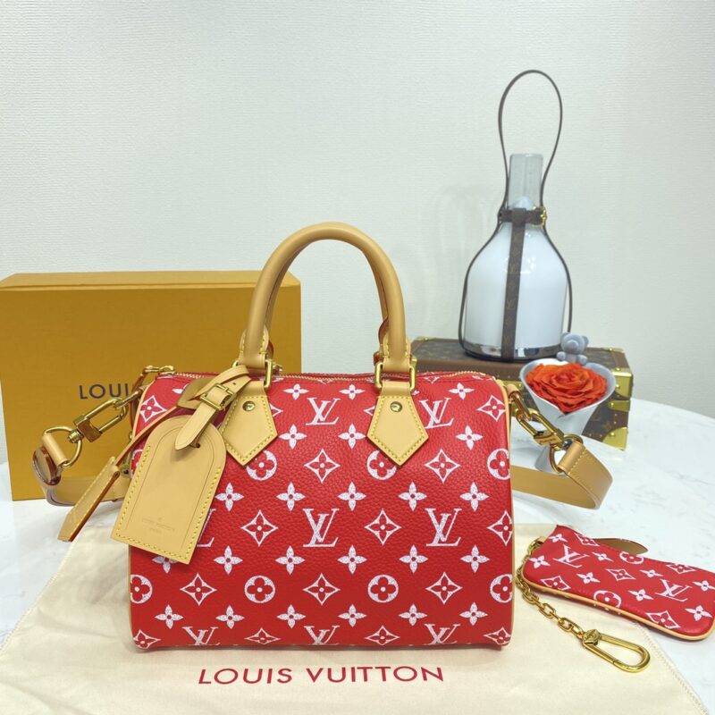Replica Louis Vuitton Speedy P9 Bandouliere 25 Red - top-tier luxury replica shoulder bag