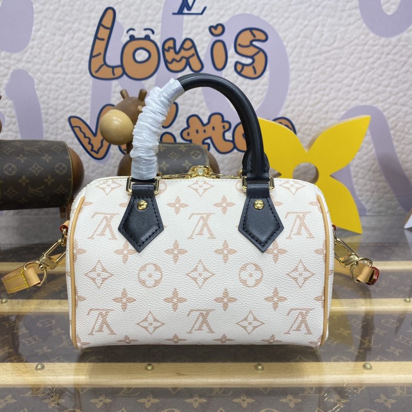 Replica Louis Vuitton Speedy Bandouliere Beige - high-end fake designer purse