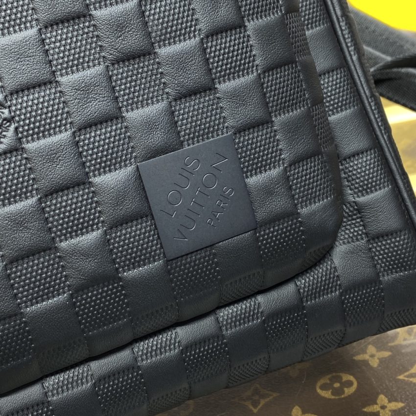 Replica Louis Vuitton Avenue Backpack Black Grid - 1:1 designer replica handbag