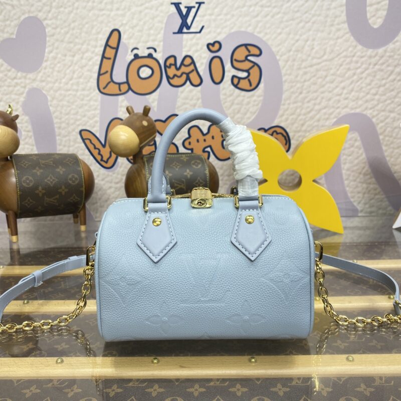 Replica Louis Vuitton Speedy Bandouliere 20 Sky Blue - top-tier luxury replica shoulder bag