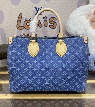 Replica LV OnTheGo Denim - high-accuracy replica luxury purse