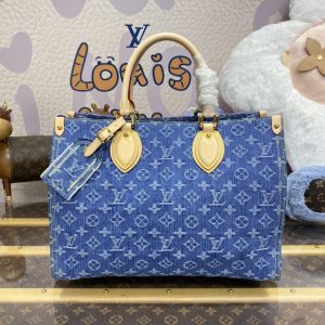 Replica LV OnTheGo Denim - premium-grade designer purse dupe