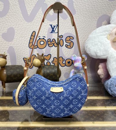 Replica Louis Vuitton Croissant Denim - premium 1:1 fake handbag model
