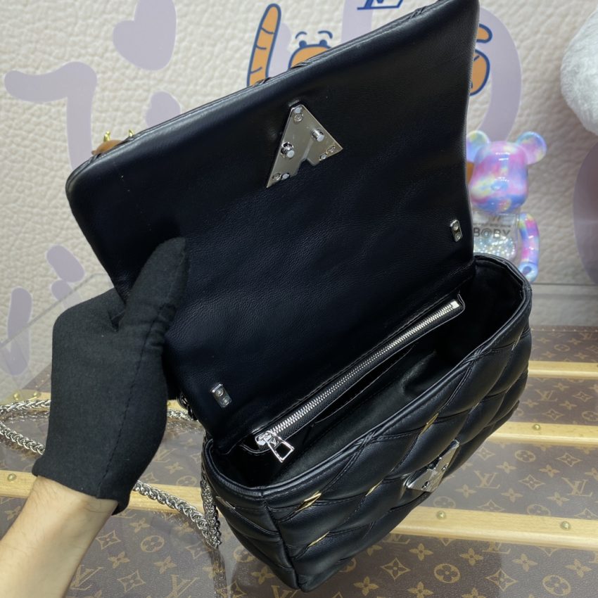 Replica Louis Vuitton Go-14 Black - near-authentic luxury replica handbag