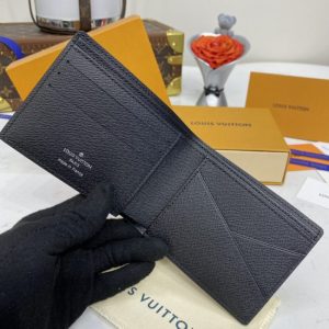 Replica Louis Vuitton Multiple Wallet Black Grid - elite superclone designer purse