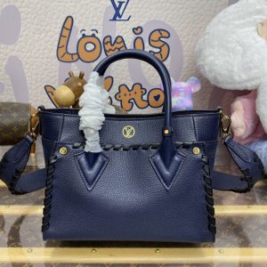 Replica Louis Vuitton On My Side PM Dark Blue - top-rated replica designer bag