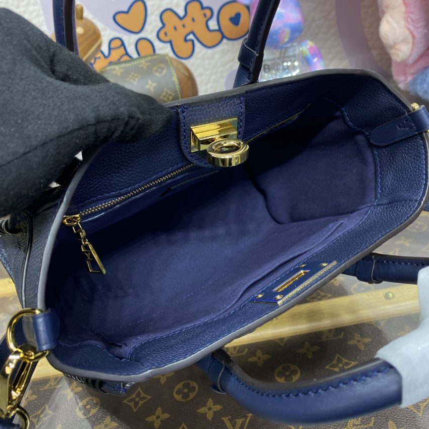 Replica Louis Vuitton On My Side PM Dark Blue - premium-grade designer purse dupe