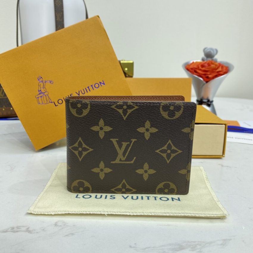 Replica Louis Vuitton Multiple Wallet Brown - high-end fake designer purse