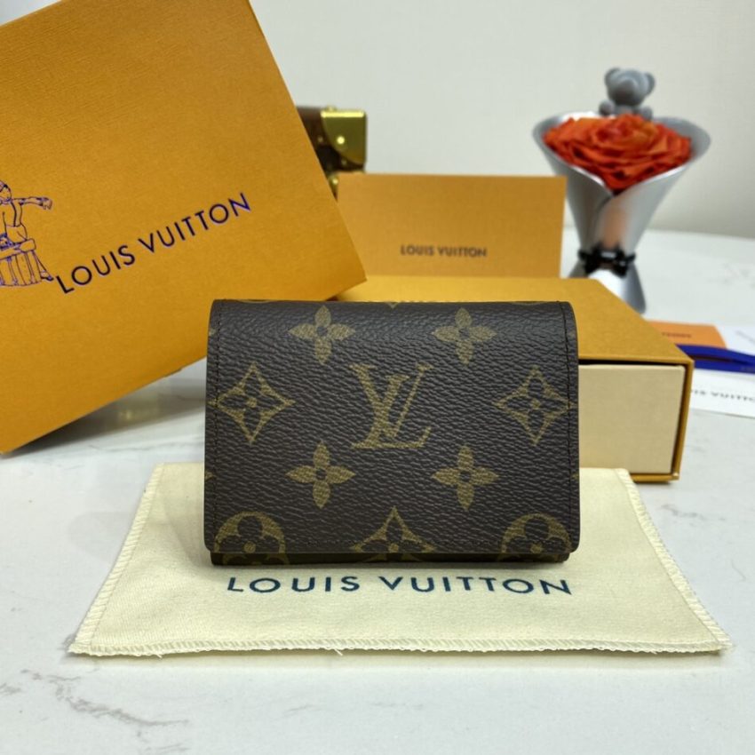 Replica Louis Vuitton Envelope Card Holder Brown - premium 1:1 fake handbag model