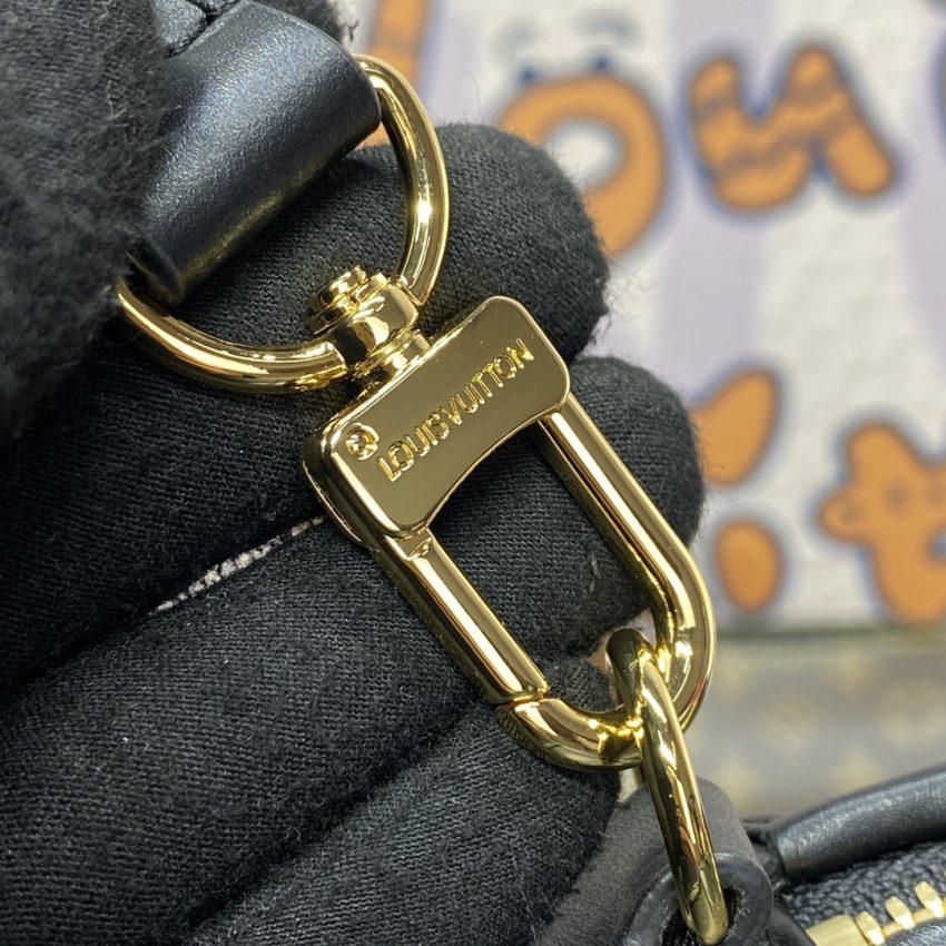 Replica Louis Vuitton Speedy Bandouliere 25 Full Black - authentic-look luxury purse replica