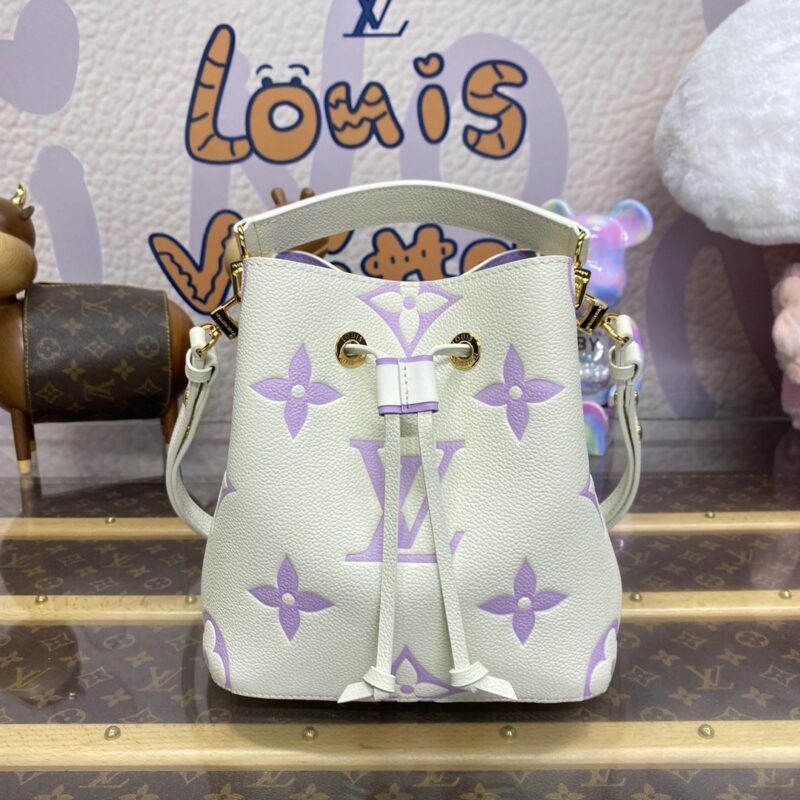 Replica Louis Vuitton NeoNoe BB Bag White-Purple - best-selling designer handbag dupe