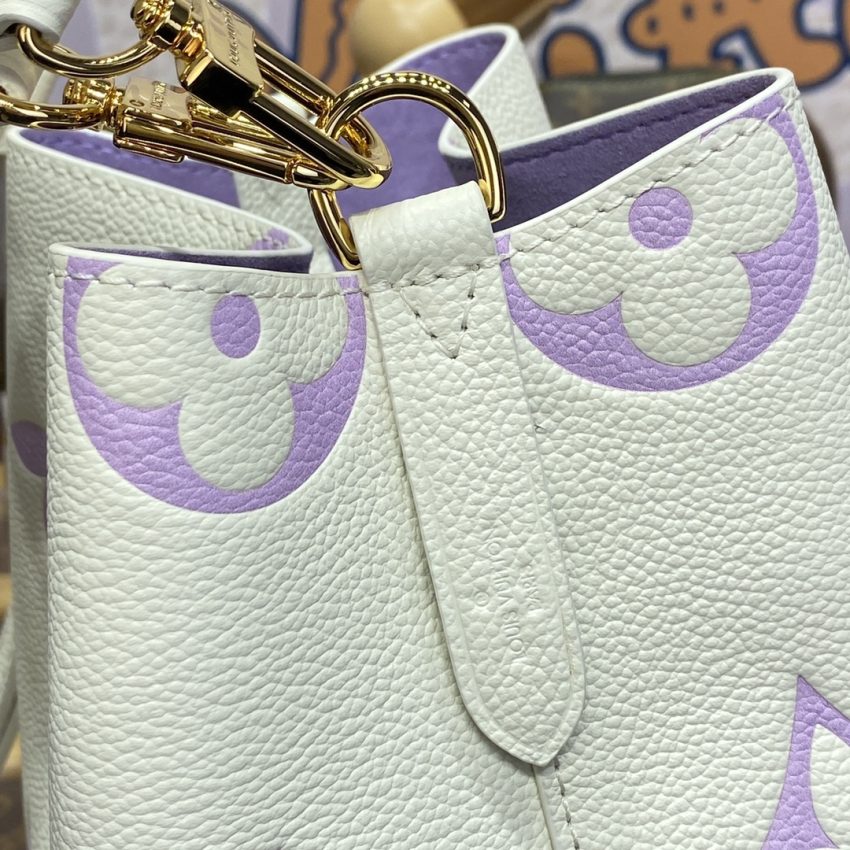 Replica Louis Vuitton NeoNoe BB Bag White-Purple - elite superclone designer purse