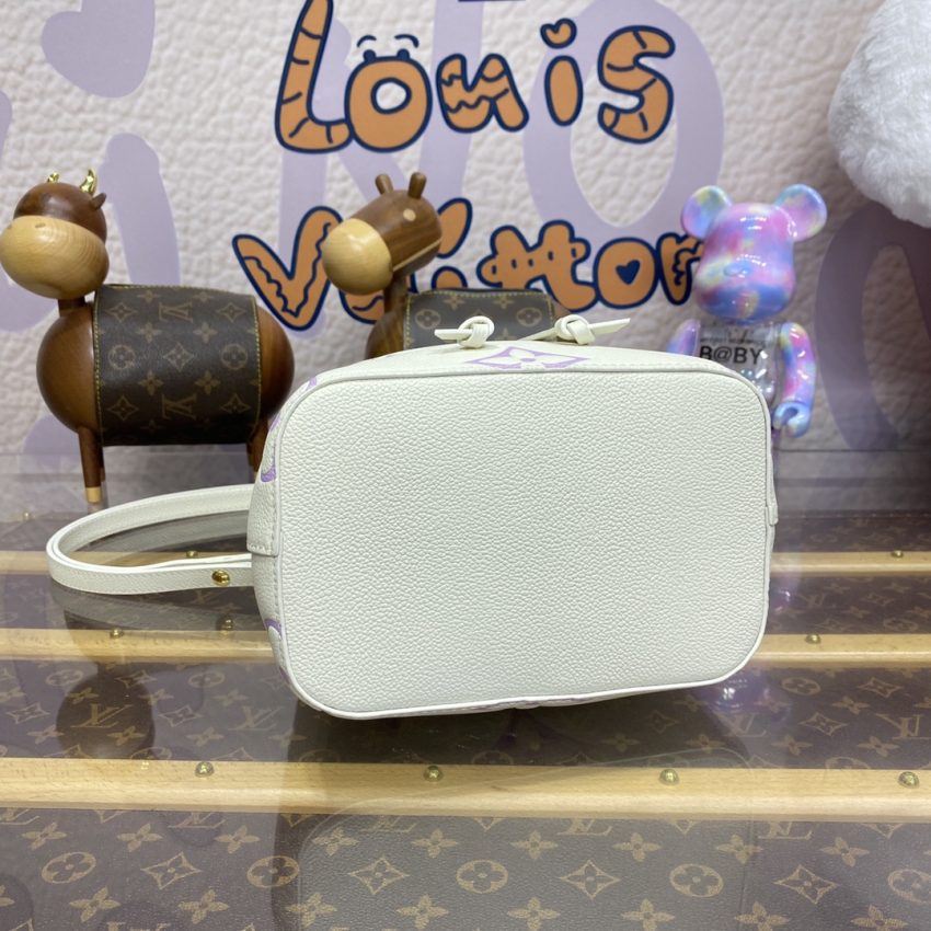 Replica Louis Vuitton NeoNoe BB Bag White-Purple - premium 1:1 fake handbag model
