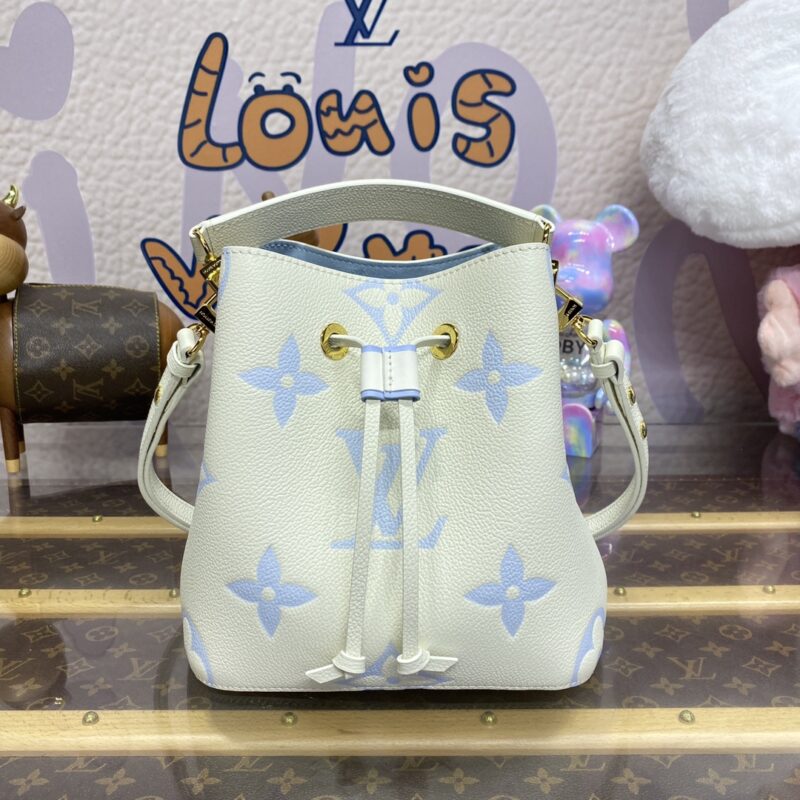 Replica Louis Vuitton NeoNoe BB White Sky Blue - high-quality designer bag clone