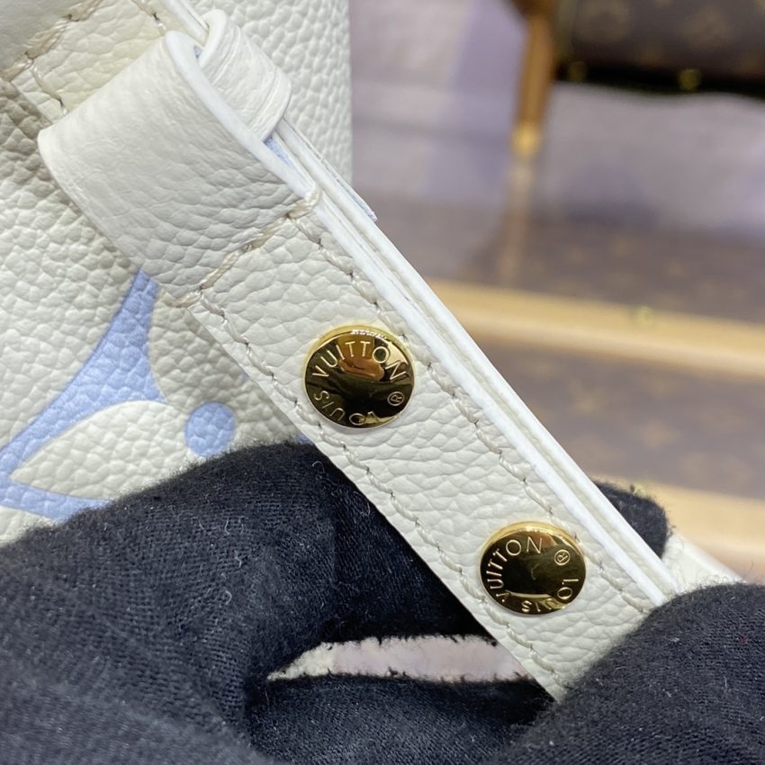 Replica Louis Vuitton NeoNoe BB White Sky Blue - 1:1 designer replica handbag